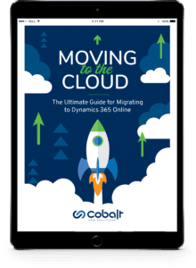 The cover of Cobalt's CRM migration guide.