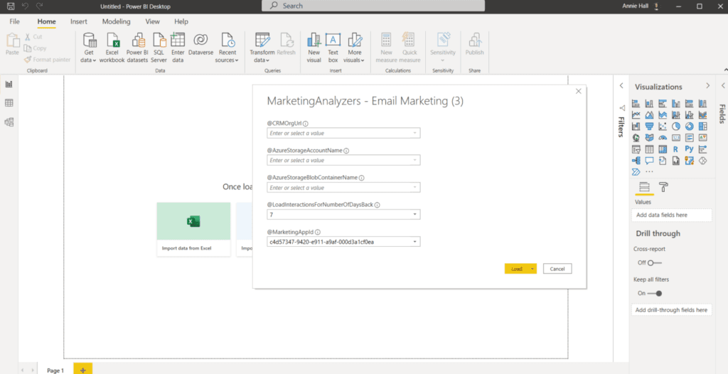 Connecting Power BI to Azure Blob and D365 Marketing